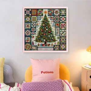 Christmas Printed Cross Stitch Kit 40x40cm